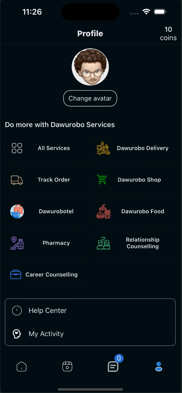 Dawurobo X main interface