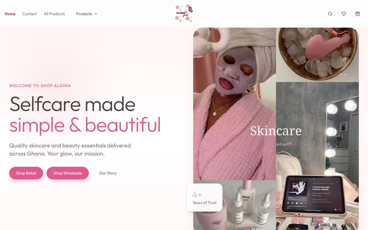 aldina.shop — the Shop Aldina homepage