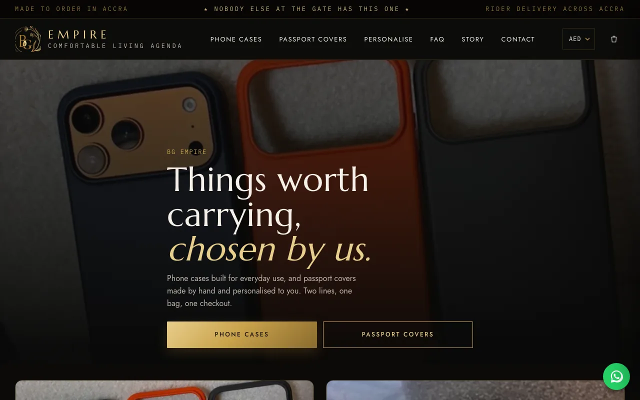 bgempire.store — the BG Empire homepage